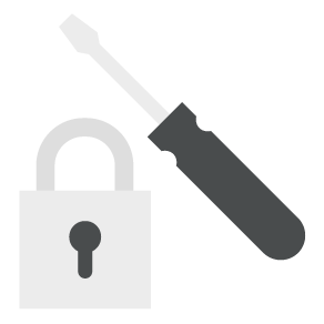 lock and screwdriver icon