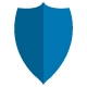Blue icon of a Castle shield