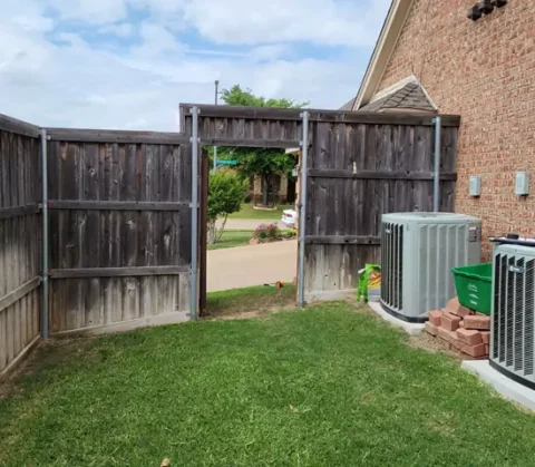 Fence gate before updating