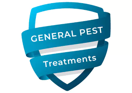 General Pest Control Monthly and Quarterly Shield logo