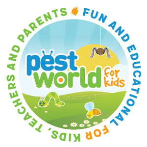 Pest World For Kids logo Fun website created by the National Pest Management Association (NPMA) 